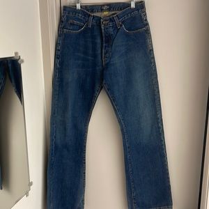 Mens vintage 1990s Earl denim boot cut jeans 31/32USA made